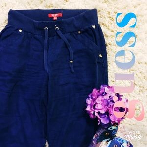 GUESS Navy Blue Linen Pants